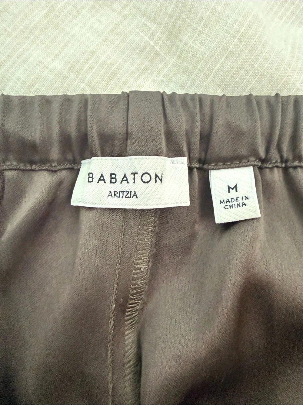 Aritzia Archer Satin Pants - Olive - Picture 5 of 5